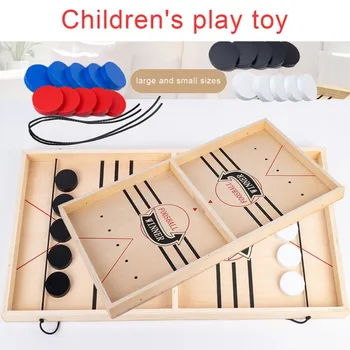 

Set of Wooden Desktop Hit Chess Bumper Chess 4 Color Chess Pieces Desktop Hit Chess Net Red Bullets Handmade Toys