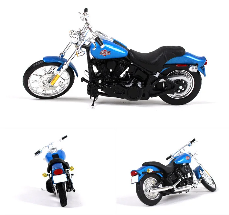 Maisto 1:18 Harley Davidson 2002 FXSTB ночной поезд мотоцикл металлическая модель игрушки для детей подарок на день рождения Коллекция игрушек