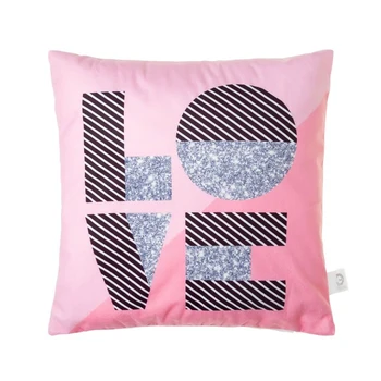

Decorative pillow case "Ethel" LOVE 40x40 cm, velor, polyester 100% 3594043