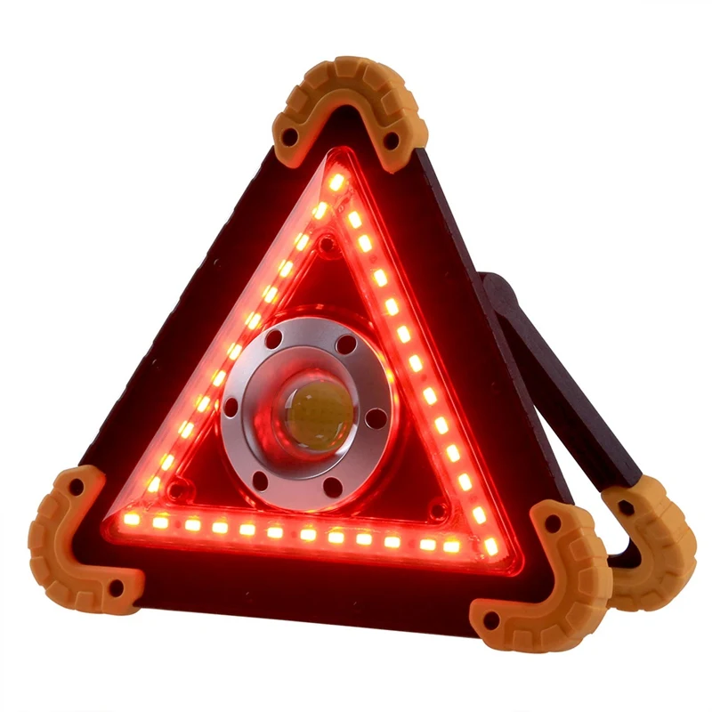 

For Car Repairing Camping LED Work Light Multifunctional Triangular USB Charging Warning Lamp Emergency Lighting New
