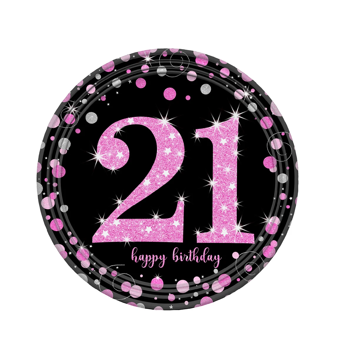 21/30/40/50/60th Happy Birhtday столовая посуда наборы латексный воздушный шар "Конфетти" тарелки чашки Салфетка скатерть поставки декор