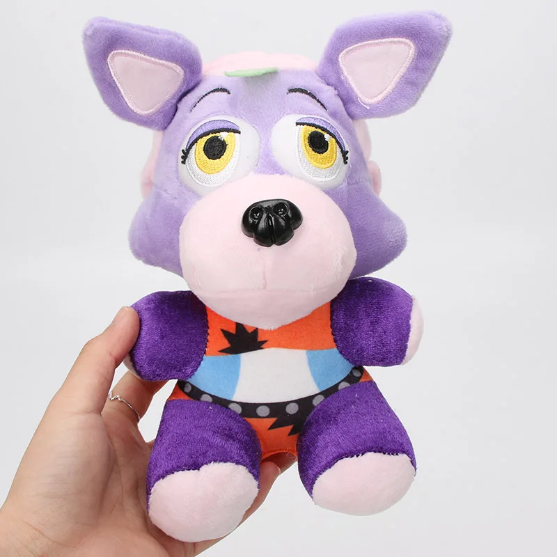 25cm Plush Doll Vannie Glamrock Freddy Glamrock Chica Montgomery Gator  Roxanne Wolf Stuffed FNAF Toys