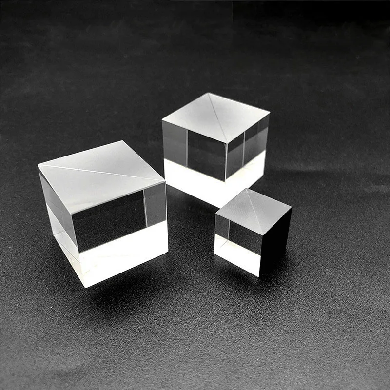 Пользовательский Beamsplitter Cube 25*25*25 мм Призма прямоугольный треугольный