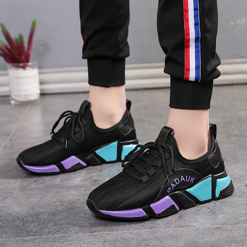 

2019 Spring New Style WOMEN'S Shoes Korean-style Harajuku Light round-Toe Running Shoes Anti-slip Wear-Resistant Casual Versatil