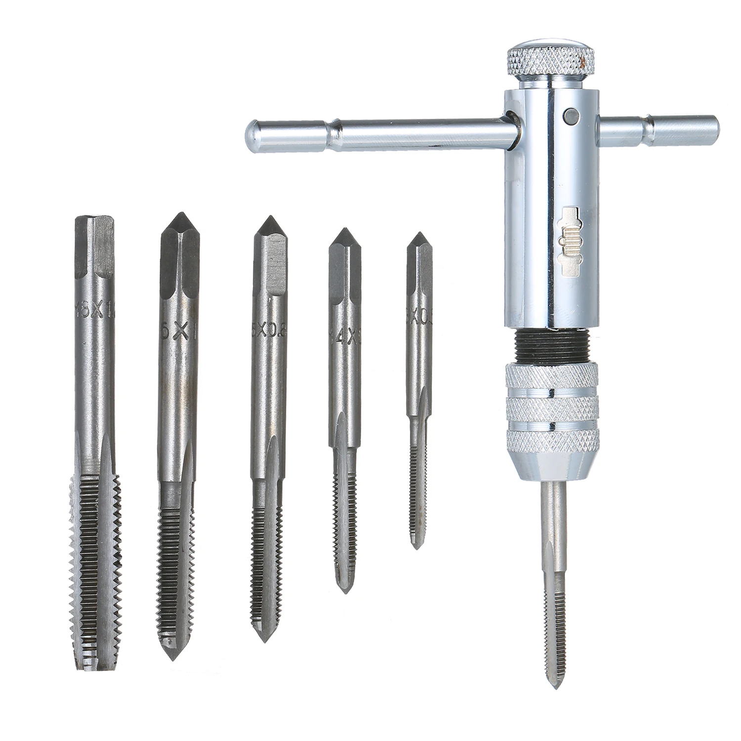5X HSS Machine Screw Thread Metric Plug Tap 3mm 4mm 5mm 6mm 8mm M3-M8 Set Kit UK