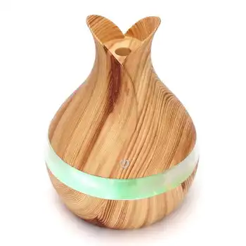 

Aroma diffuser 300ml 7-color LED night light Aroma diffuser with essential oils Humidifier light Wood grain Cooling mist