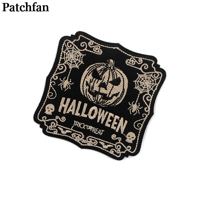 20 шт./партия, патчфан Haloween, утюжок на заплатках для одежды, вышитые аксессуары для лоскутного шитья, мультфильм, аниме, индивидуальные нашивки A2273