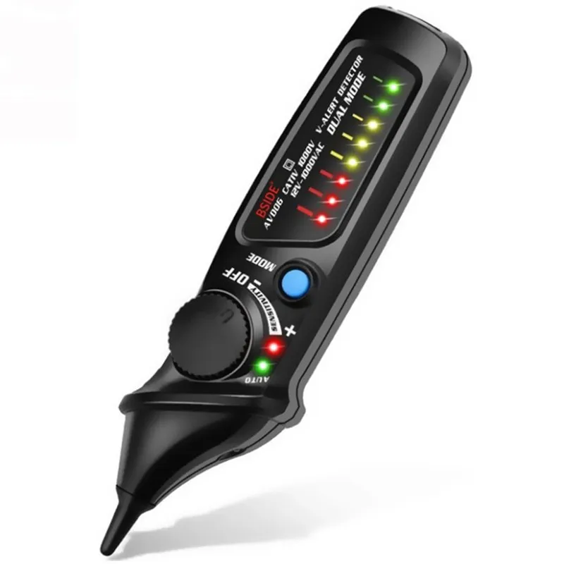 

1PC Non-Contact Voltage Detector Tester AVD06 Socket Wall AC Power Outlet Live Test Pen Indicator 12~1000V match Multimeter