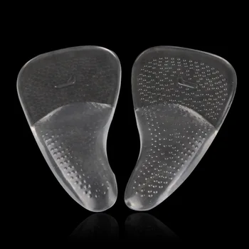 

1Pair Shoe Soles Insoles Silicone Gel Forefoot Pads for Women High Heel Insert Pad Shock Absorption Shoes Cushion Insole Women