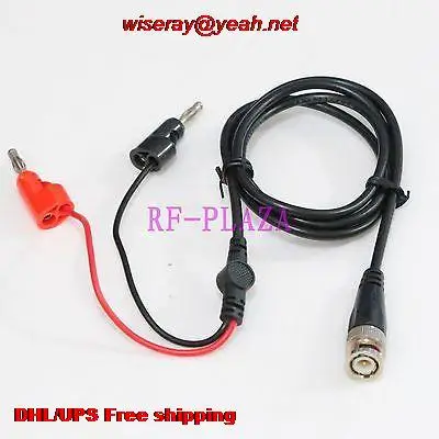 

DHL/EMS 100pcs Cable BNC male Q9 to dual double banana plug Test Probe Cable Leads 100CM-test cable-A6