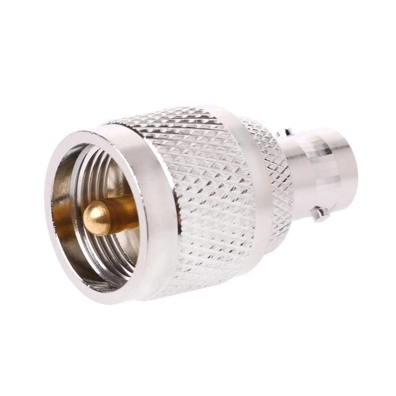 

BNC-K Female Jack To UHF-J PL-259 Male Plug Straight RF Coax Adapter Connector