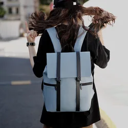 Women's Backpacks Waterproof Pu Leather Japanese Laptop Backpacks for Teenagers School Bags for A4 Books Large Unisex Travel Bag
