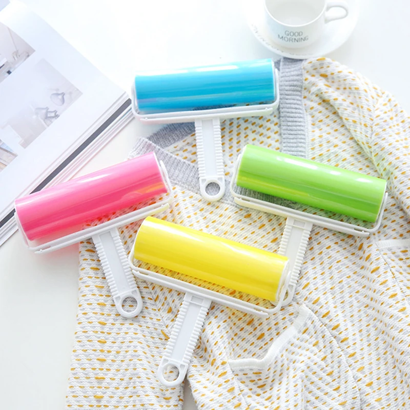 

1PC Large Size Hair Remover Sticky Roller Brush Drum Device Cloth Pet Fur Dust Cleaners Washable Reusable Home Cleaning Tools
