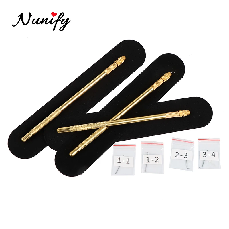 Nunify Hair Extensions Holder Lace Wig/Toupee Ventilating Holder With 3 Pcs Pin Ventilating Needle For Wig Making Crochet Hook