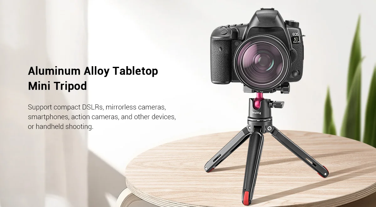 Universal Tabletop Mini Tripod with Panoramic Ball Head For Compact DSLRs/Mirror