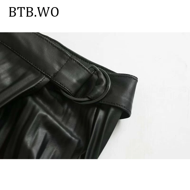 BTB. WO, Женская Осенняя, зимняя, весенняя, искусственная кожа, высокая талия, длинная юбка,, осенняя, высокая талия, офисная, для девушек, трапециевидная, расклешенные юбки