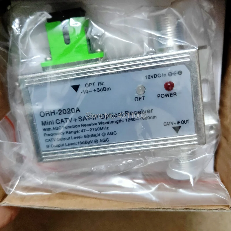 Оптический приемник FTTH Φ с AGC 1260 1660nm 47 2150MHz MINI CATV + SAT IF оптический apc стабилизатор