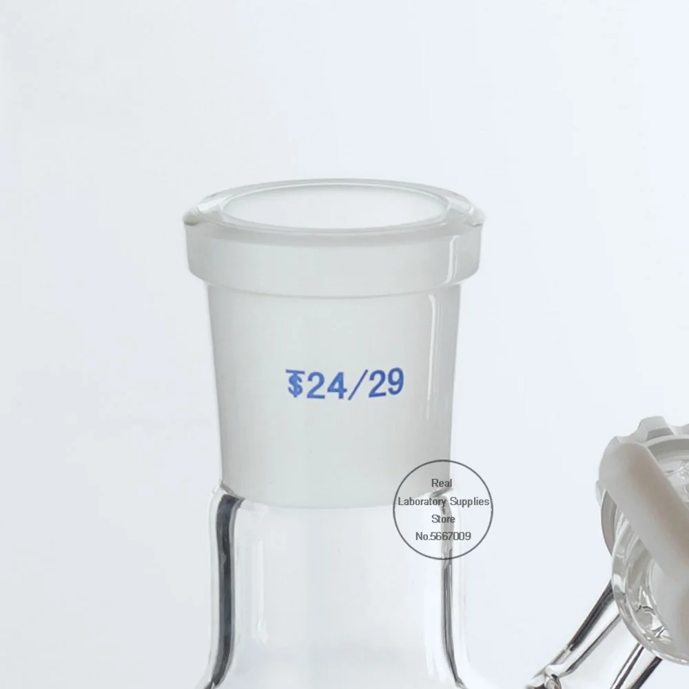 1PC Lab Glass 10/25/50/100/250ml Grinding mouth Reaction Flask, schlenk tube with PTFE piston