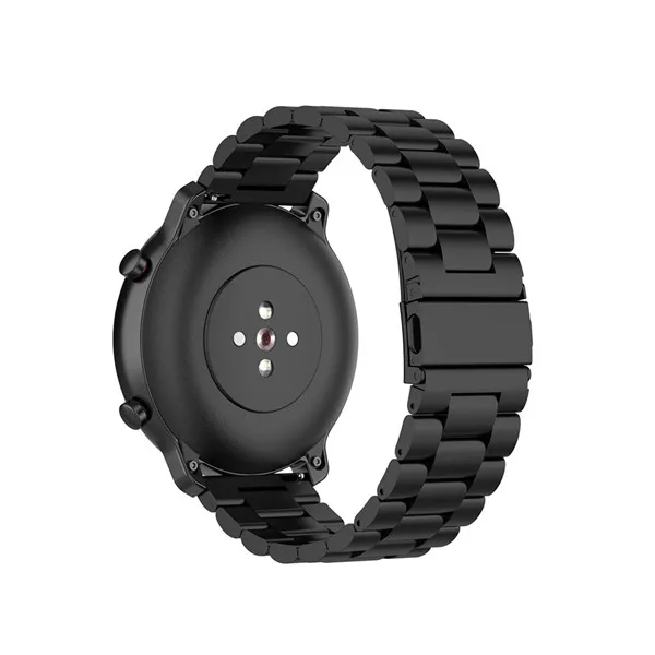 Premium 22mm Stainless Steel Metal Watch Strap - Elegant Bracelet Design