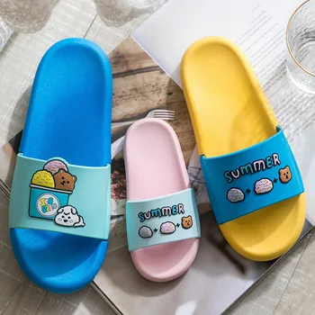 

2020 New Pattern Outdoor Slipper Summer Lovers Indoor Slipper Parenting Shoe Home Furnishing Shoe Non-slip Children Cool Slipper