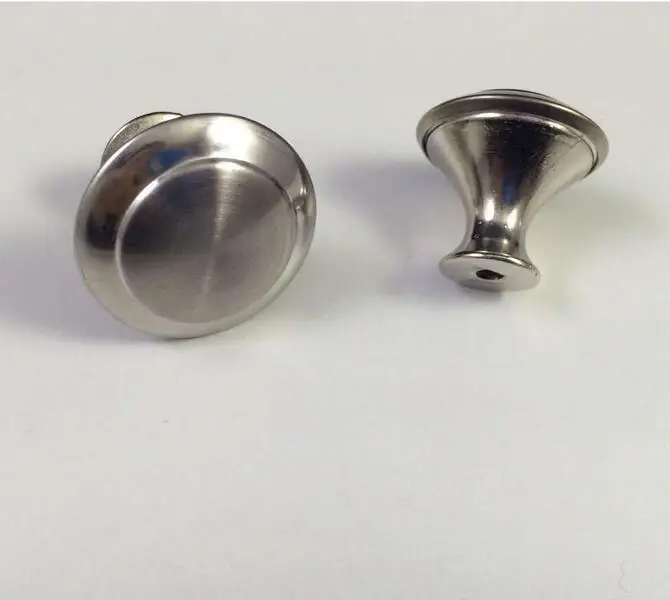 

New Small Mental Handle Accerssories 10 pcs House Drawer Handles Cabinet Knobs Cupboard Round Stainless Steel Kitchen Knob Decor