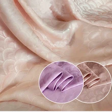 100 см* 114 см перо павлина шелк вискоза ткань жаккард креп шелк Шармез