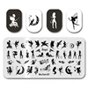 Nail Art Plate MouTeen035 Big Size Butterfly Flower Nail Stamping Plates Manicure Set For Nail Art Stamp 2