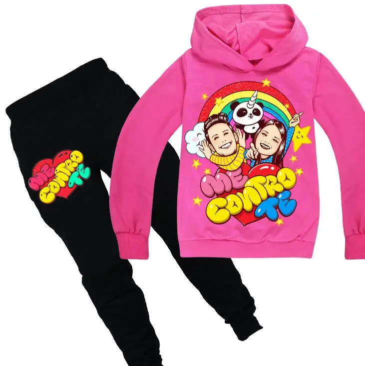 Новинка осенний комплект одежды для маленьких девочек толстовка с капюшоном и