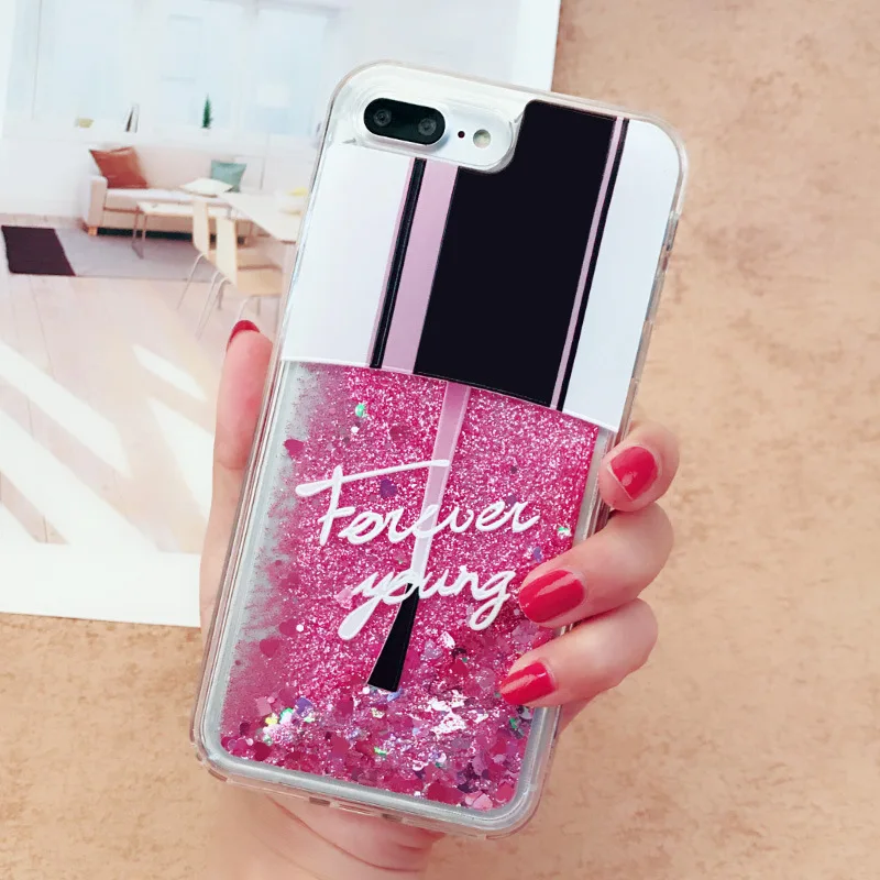 

Glitter Liquid Sand Quicksand Star Case For iPhone 7 Case Transparent Clear Soft Cover For iPhone X 5 5S SE 6 6S 7 8 Plus Cases