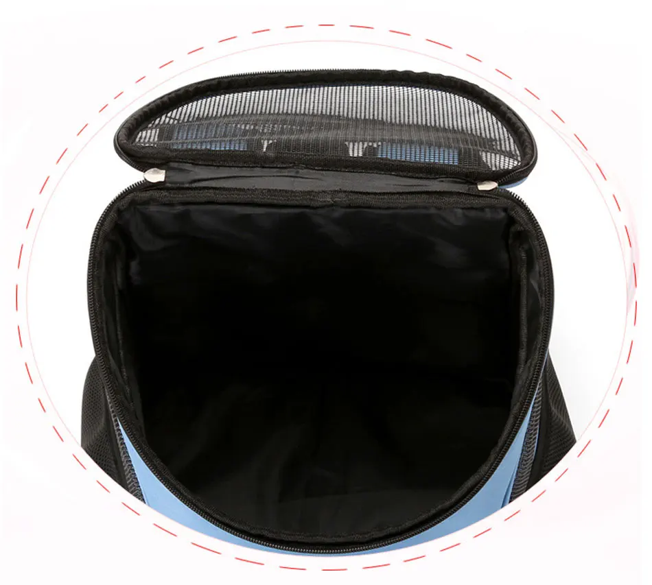 Portable Cat Carrier Dog Pet Backpack Large Space Gridding Breathable Window Travel Pet Puppy Carries Foldable Small Dog Cat Bag-33