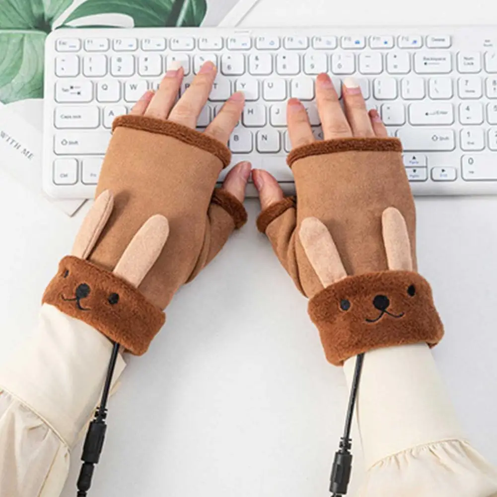 Mitaine demi-doigt d'hiver Gants chauffants rechargeables Gant d'ordinateur  portable chaud USB Mitaine demi-doigt pour homme - Cdiscount Prêt-à-Porter