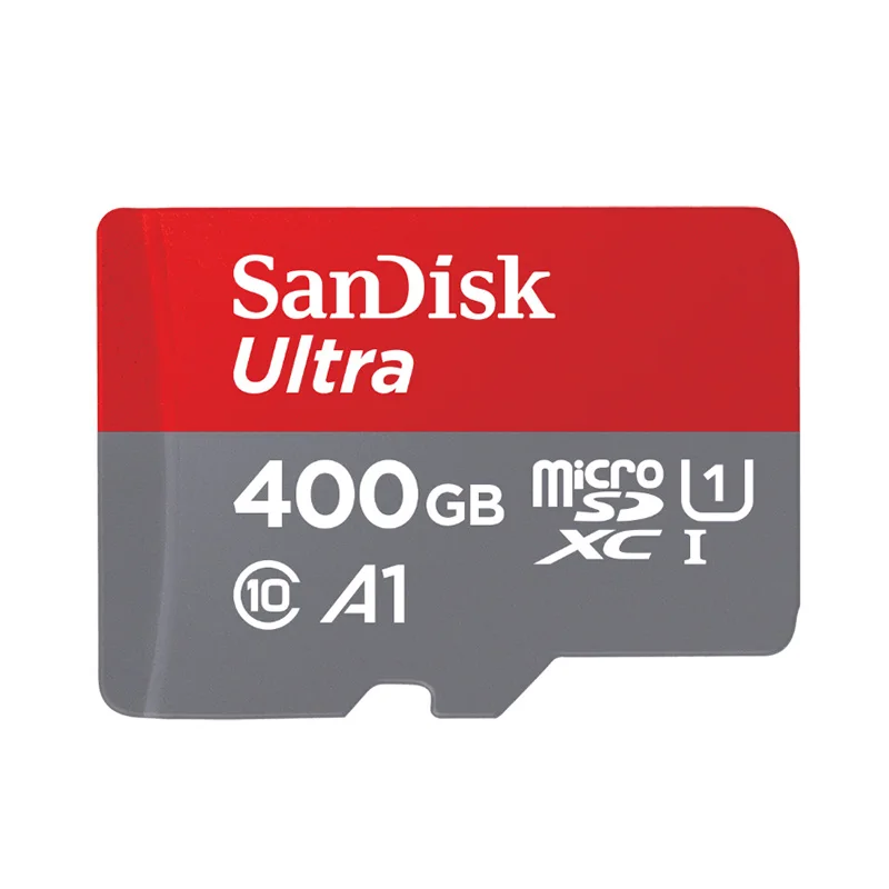 Оригинальная карта памяти SanDisk Ultra Micro SD SDHC Class 10 16 ГБ 32 ГБ карта памяти SDXC 64 Гб 128 ГБ 200 ГБ 256 Гб 400 Гб TF карта с адаптером - Емкость: 400GB