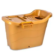 Утолщенной Ванна бочка Пластик для взрослых, очень большой размер для детей Ванна бочка ванна бочка Термальность изоляционный пояс крышка сидя B