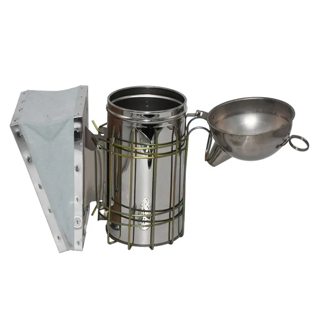 Méhészet Dohányzó Rozsdamentes Acélból Készült Kaptár Doboz Szerszámkészletek A Méhtár Méhhez Kézi Füstkészítő Függő Kampó Szerszámokkal - Image 5