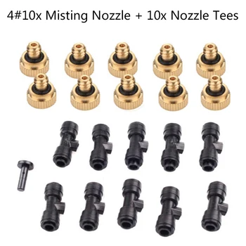 

1 Pcs 1/4 Slip-Lok Tees Water Hose 10/24 UNC Misting Nozzles For Cool System J