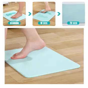 

30*40cm Diatom mud absorbent foot pad non-slip quick-drying floor mat diatomite bath mat for bathroom entrance doormat carpet