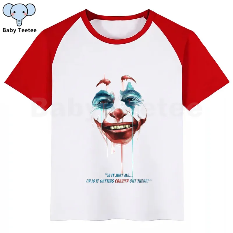 Joker Joaquin Phoenix New Kids Girls Boys Summer Casual Tshirt Printed Children Clothes Tops Cute Kids Baby Short Sleeve T-shirt