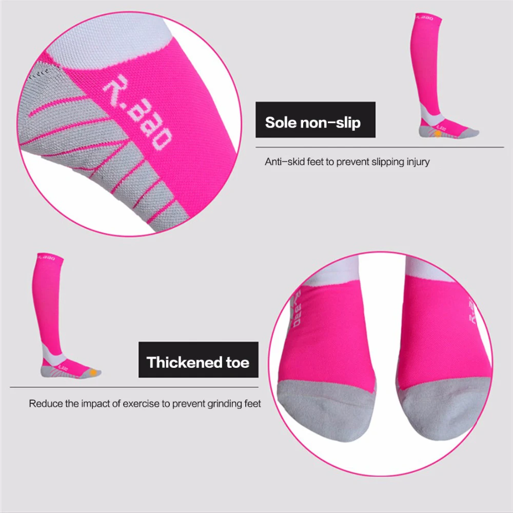 Компрессионные носки для мужчин/женщин, для профессионального спорта, бега, марафона, высокое качество, для гонок, велоспорта, быстросохнущие носки 7707