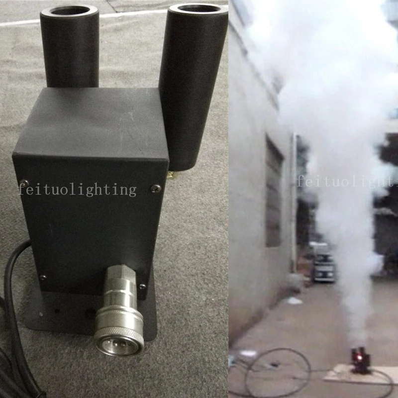 4 шт./лот+ Flycase двойной-barreled co2 струи тумана спрей DMX CO2 струйная машина
