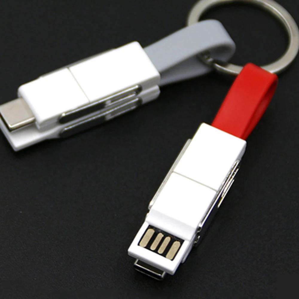 Короткий мини брелок с микро-usb зарядное устройство кабель для зарядки данных type C USB кабель для передачи данных кабели для iphone Saunsg huawei браслет кабель