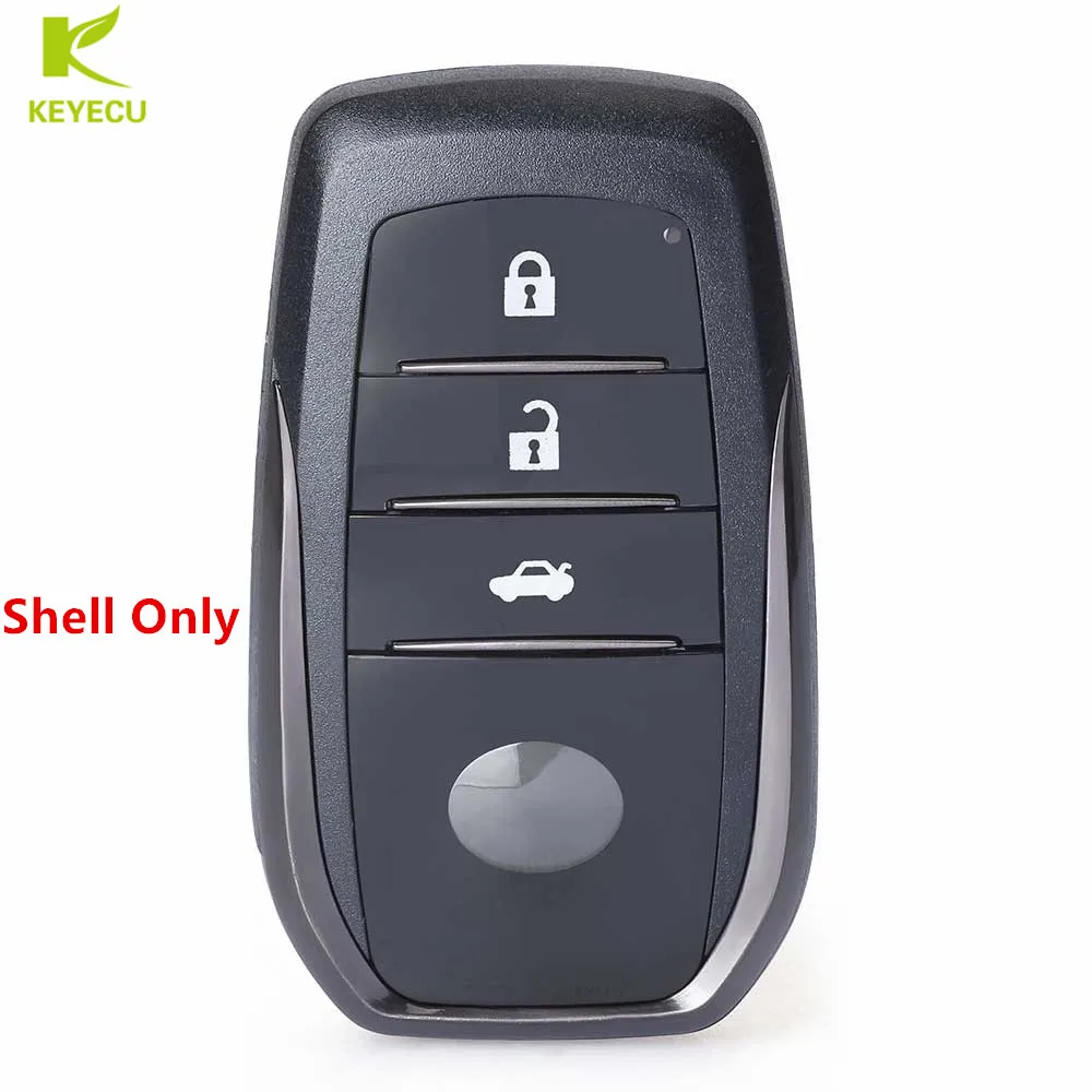 Запасной смарт ключ KEYECU чехол с дистанционным управлением 3 кнопками для Toyota