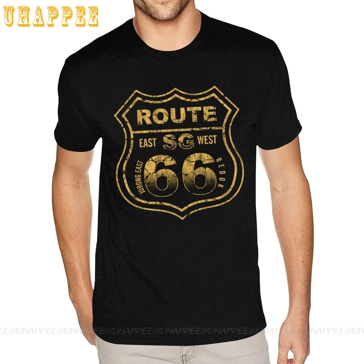 Футболка Route 66 Mother Road мужская с коротким рукавом Молодежная Классическая Модная брендовая официальная