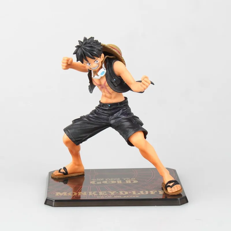 One piece/Sea King ZERO театральная версия Золотой боевой костюм версия черной ткани Луффи в штучной упаковке гаражный комплект