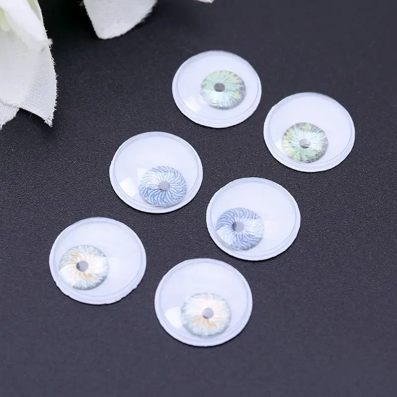 100Pcs 18mm DIY Doll Puppet Plastic Bloodshot Safety Eyes for Handmade Bear Doll Craft Children Kids Toy R9UE