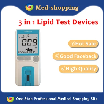 

POCT 3in1 Profile Lipid Test Meter Testing Blood Triglycerides Total Choletserol High Density Cholesterol Home Medical Equipment