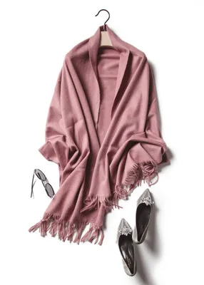 Dark pink Плотный натуральный чистый 100 кашемировый шарф женская зимняя теплая шаль пашмины одеяло накидка мягкий шарф шерстяной Женский палантин - Цвет: Dark pink