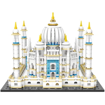 

1987 Pcs MINI Building Blocks World Famous Classic Architecture Taj Mahal Collection Model Bricks for Kids Diy Exhibition Toy