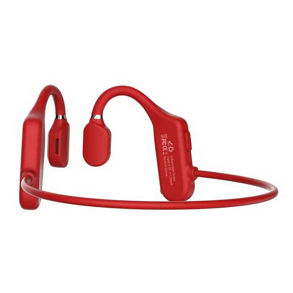 Waterproof Wireless Bone Conduction Headset Wireless Not In Ear Comfortable Ear Hook Wear Double Listening Sports Earphone