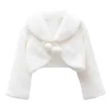 Осень-зима, плюшевый палантин, пальто для девочек, мягкое детское платье с цветами, шаль, детские костюмы для выступлений, накидка, Теплый Стильный палантин для девочек