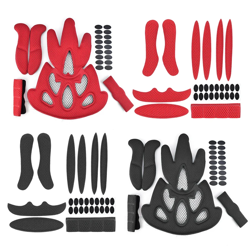Helmet-Pads Sponge Protection-Pad Bicycle Velcro-Lining 1set